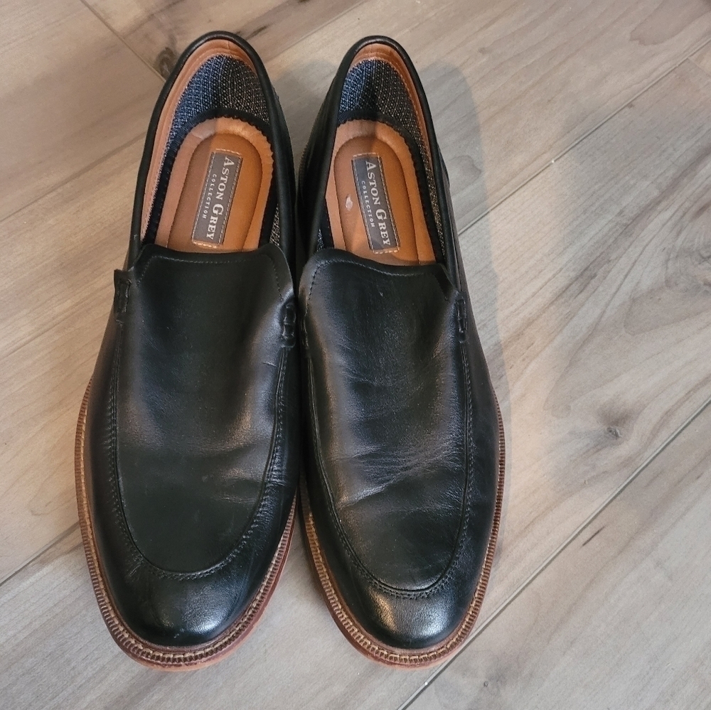 Aston Grey Dress Loafers